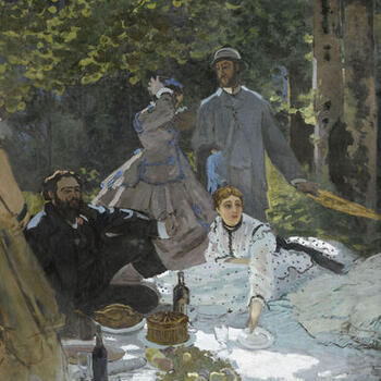 Le déjeuner sur l’herbe (entre 1865 et 1866) - olio su tela; 248,7x218 cm; inv. RF 1987 - Paris, Musée d’Orsay - © RMN-Grand Palais (musée d’Orsay) /Benoît Touchard