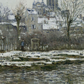 Effet de neige à Vétheuil (entre 1878 et 1879) - olio su tela; 52,5x71 cm; inv. RF 3755 - Paris, Musée d’Orsay - © RMN-Grand Palais (musée d’Orsay) /Hervé Lewandowski