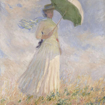 Essai de figure en plein-air: Femme à l’ombrelle tournée vers la droite (1886) - olio su tela; 130,5x89,3 cm; inv. RF 2620 - Paris, Musée d’Orsay - © RMN-Grand Palais (musée d’Orsay) /Hervé Lewandowski