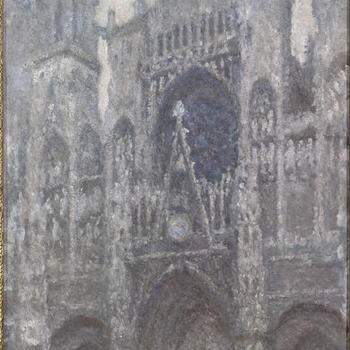 La cathédrale de Rouen. Le portail, temps gris (vers 1892) - olio su tela; 100,2x65,4 cm;inv. RF 1999 - Paris, Musée d’Orsay - © RMN-Grand Palais (musée d’Orsay) /Patrice Schmidt